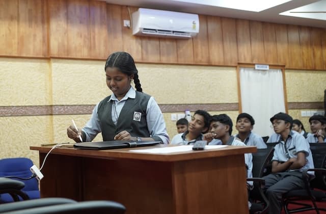 Students in an AI class